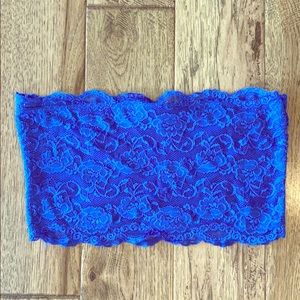 Blue bano lace bralette
